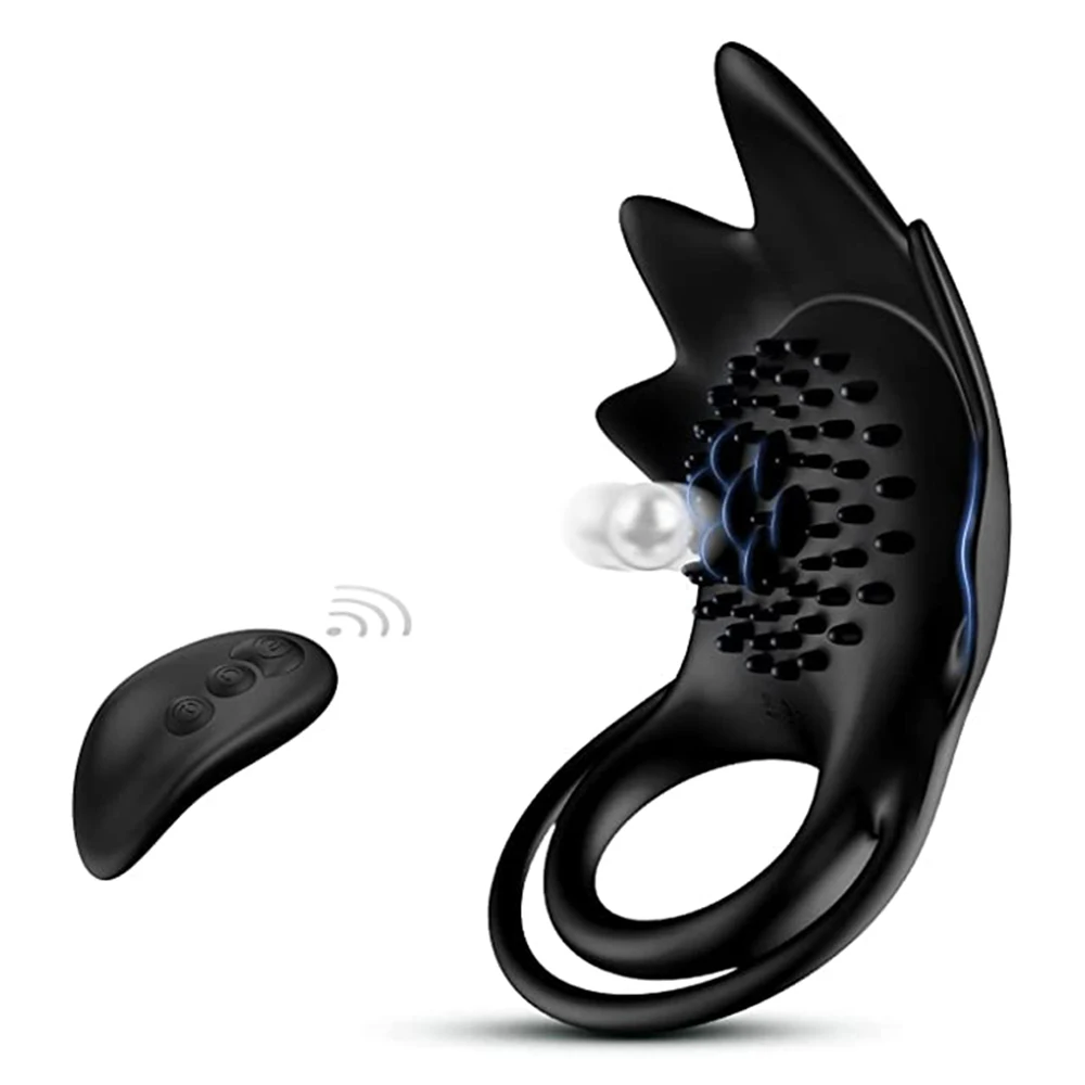 Männliche Fernbedienung vibrierenden Schwanz Penis Ring Vibrator Klitoris g Punkt Stimulator Verzögerung Ejakulation Hodensack Massage Sexspielzeug für Paar
