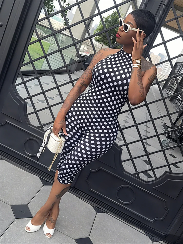 Nibber Summer Trend Backless Romper Women Halter Bandage Leopard Print Fit Tight Stretch Sexy Hipster Activity Workout Playsuits