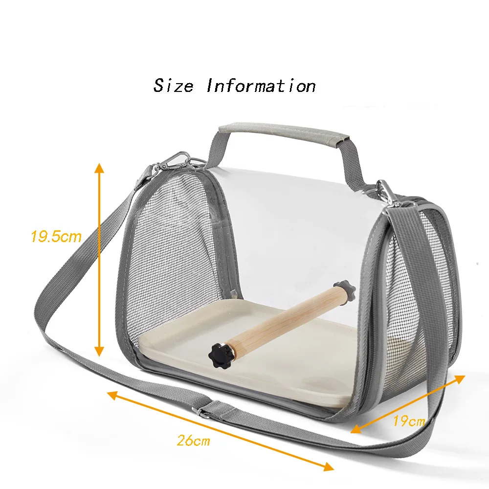PARKER Portable Bird Bags Small Pet Handbag Side Carrying Folding Outdoor Rats Parrots Lizards Bird Carrier Bags