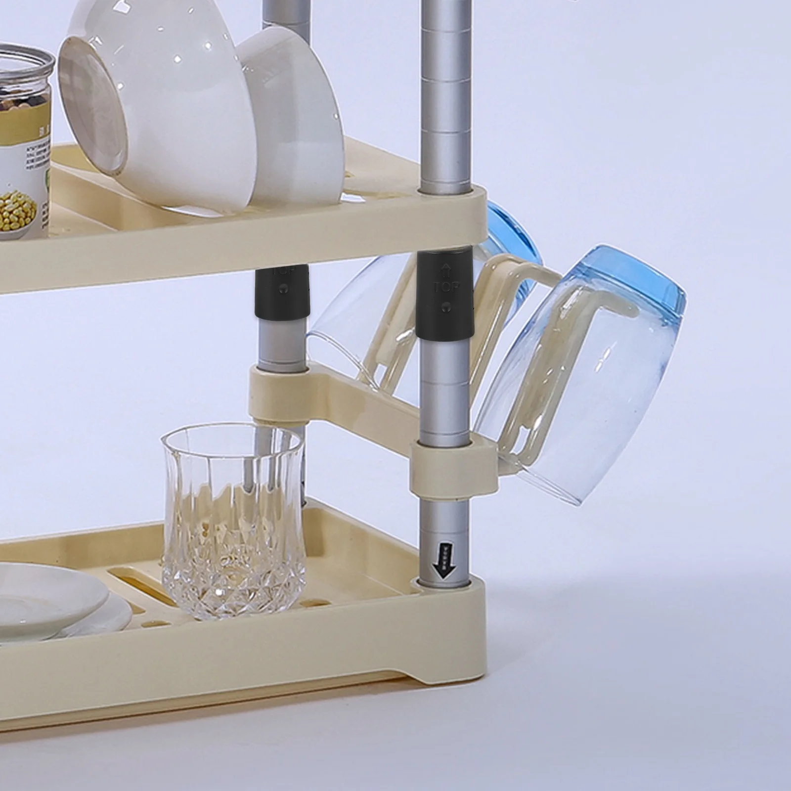 

48 Pcs Storage Piece Buckle Wire Shelving Clips Fixing Shelves Accessories Replacement Shelf Plastic Clamp Travel