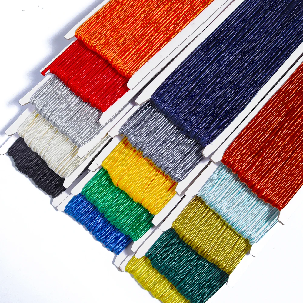 30yards/lot Chinese Soutache Cords Multicolor Nylon Rope Snake Belly Cords For DIY Jewelry Making Bracelet Clothing Accessories