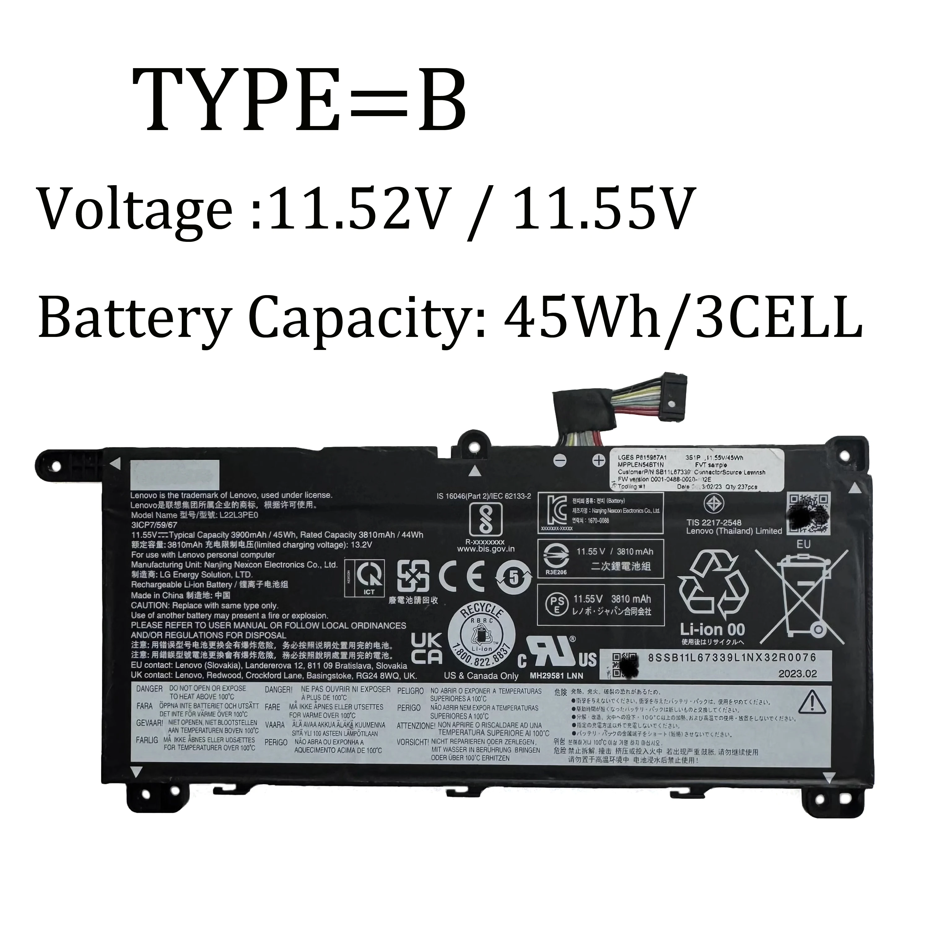 Genuine Original 60Wh L22D3PE0 L22M3PE0 L22M4PE0 L22D4PE0