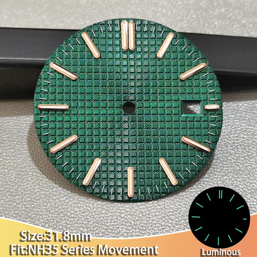 Men's Luminous Multi-color Dial Watch with 31mm Accessories and Stripe Design