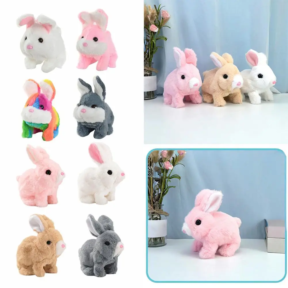 Puppy Rabbit Toy Walking Talking Plush Electric Music Toy Novelty Plush Children's Gifts-My Realistic Bunny Universal