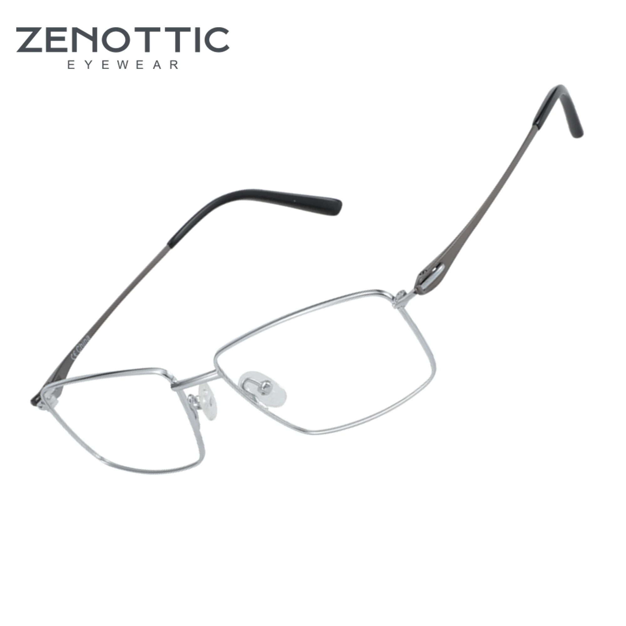 

ZENOTTIC Titanium Square Glasses Frame Unise Ultralight Eyeglasses Classic Design Optical Myopia Spectacles Prescription Eyewear