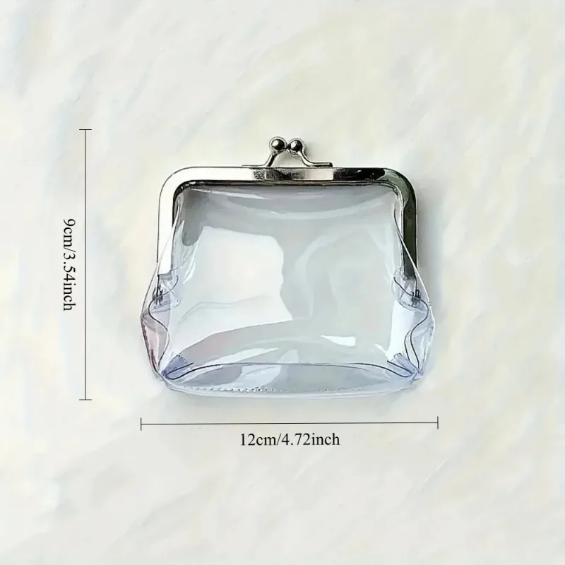 Portable Transparent Mini Coin Wallet Waterproof, Suitable for Girls Traveling, Convenient and Practical for Storing Cosmetics