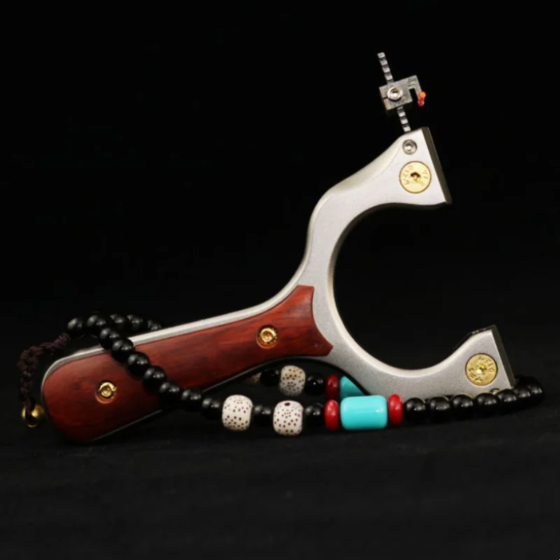

High Quality Outdoor Hunting and Shooting Stainless Steel Powerful Slingshot Rubber Shooting Game 2022 new
