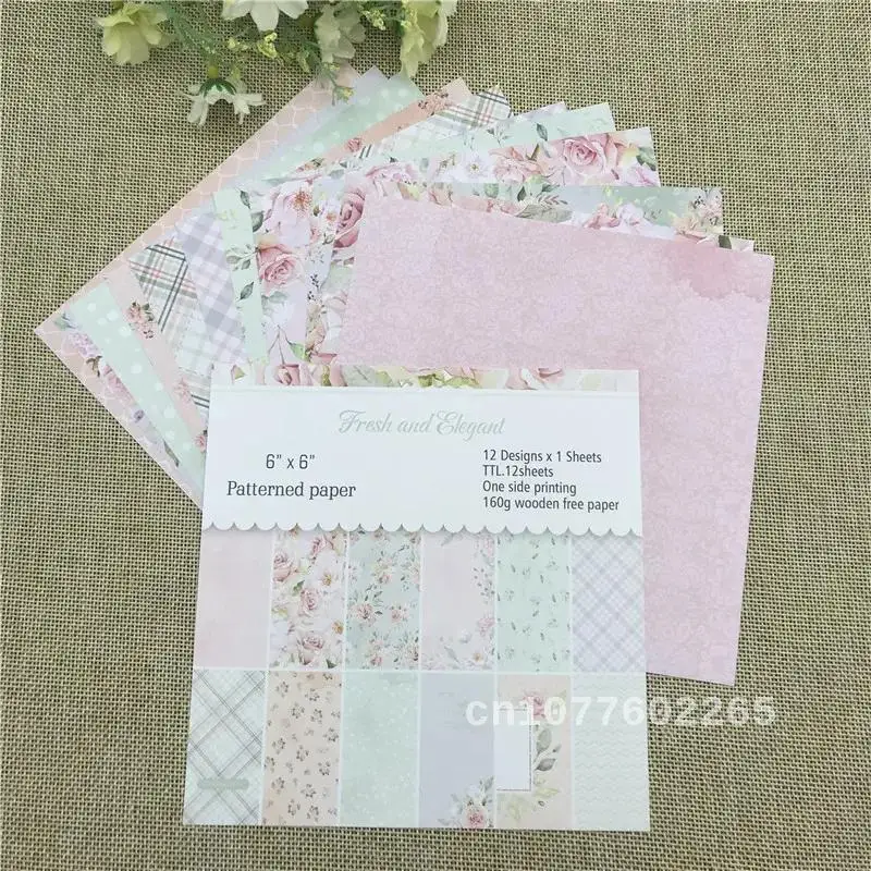 

12 Pieces Pack of Vintage Sunflower Printed Scrapbooking Paper for Handmade Card Making Background Decorative Crafts