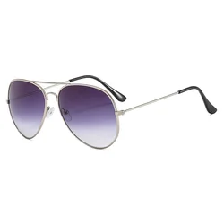 Sleek Double Bridge Aviation Sunglasses with Alloy Frame and UV400 Protection (As the picture)