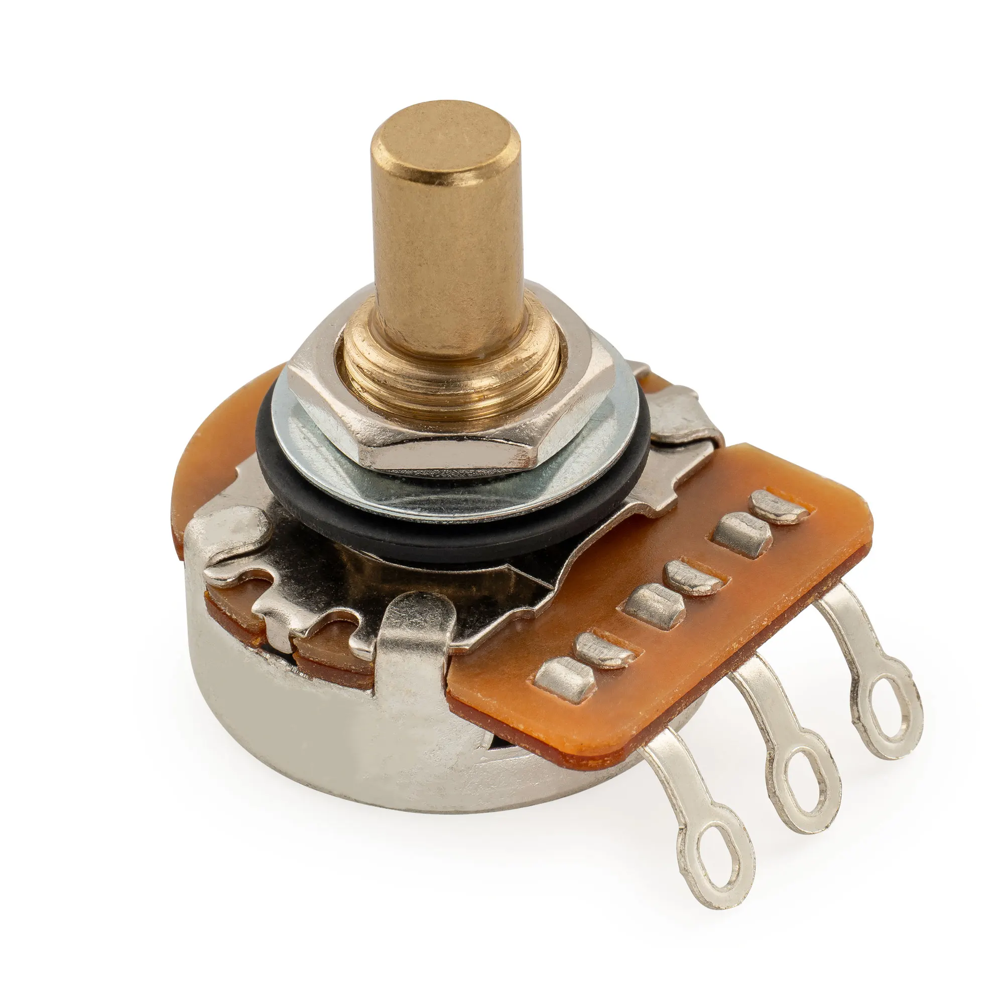 Musiclily Pro HD A250K/B250K/A500K/B500K/A1M/B1M Potentiometer aus Vollmessing mit Kurzem Schaft 1/4 Zoll Audio Linear-Taper-Potentiometer – Detail 19