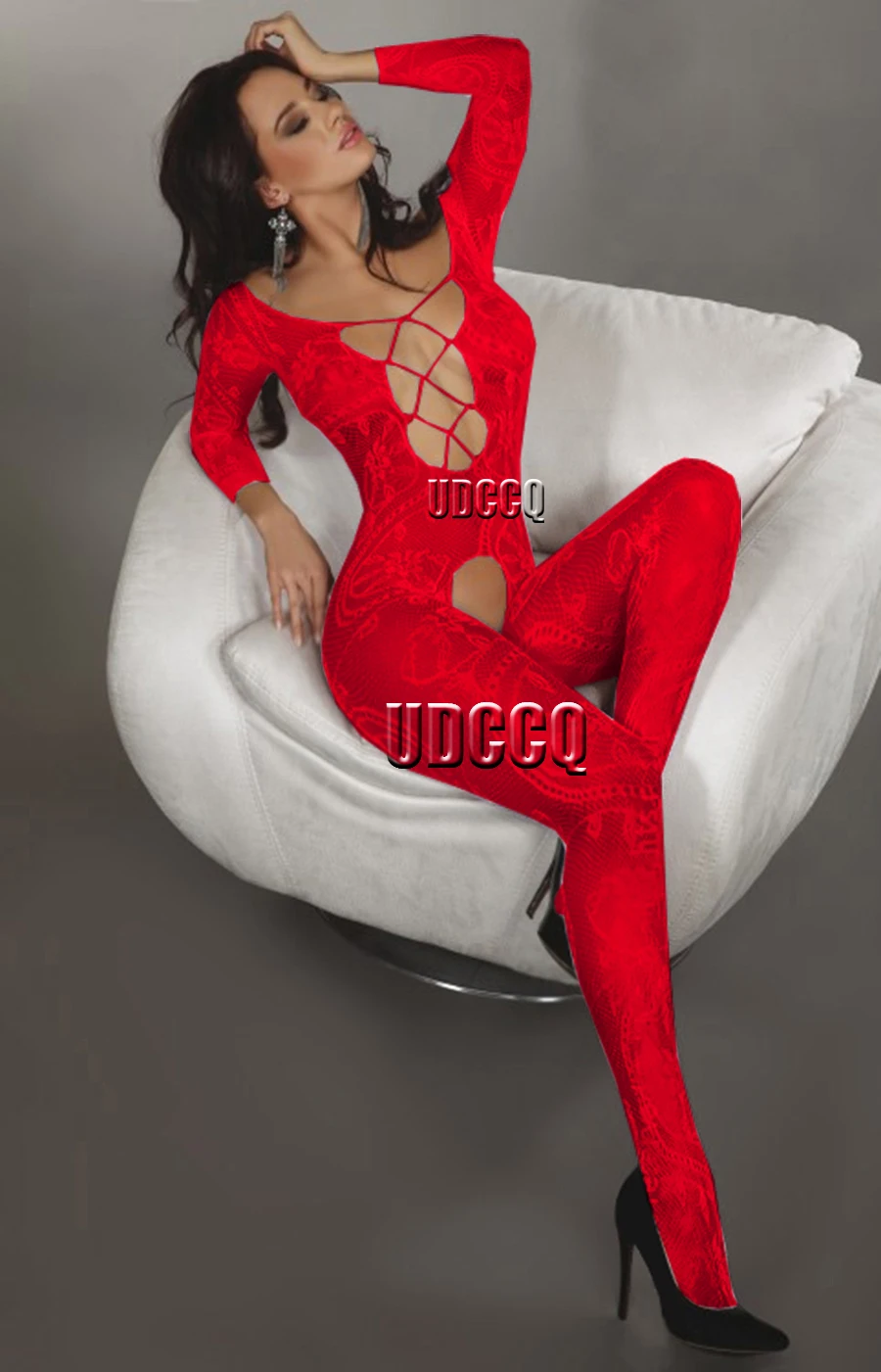 Women Underwear Sexy Lingerie Sleepwear Women Sexy Lingerie Babydoll BODYSUIT Mesh Floral Body Stocking Intimate Catsuit wedding night product erotic Q517