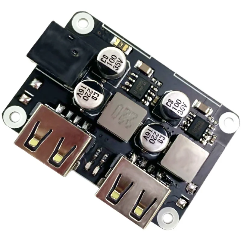 

Dual USB fast charge step-down module 6-30V12V24V to QC3.0 Huawei FCP car mobile phone charging