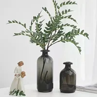 Nordic Glass Vase Flower Vases,Terrarium Home Decoration Vase Glass Flower Pot Modern Transparent Vases for Living Room Decor 2