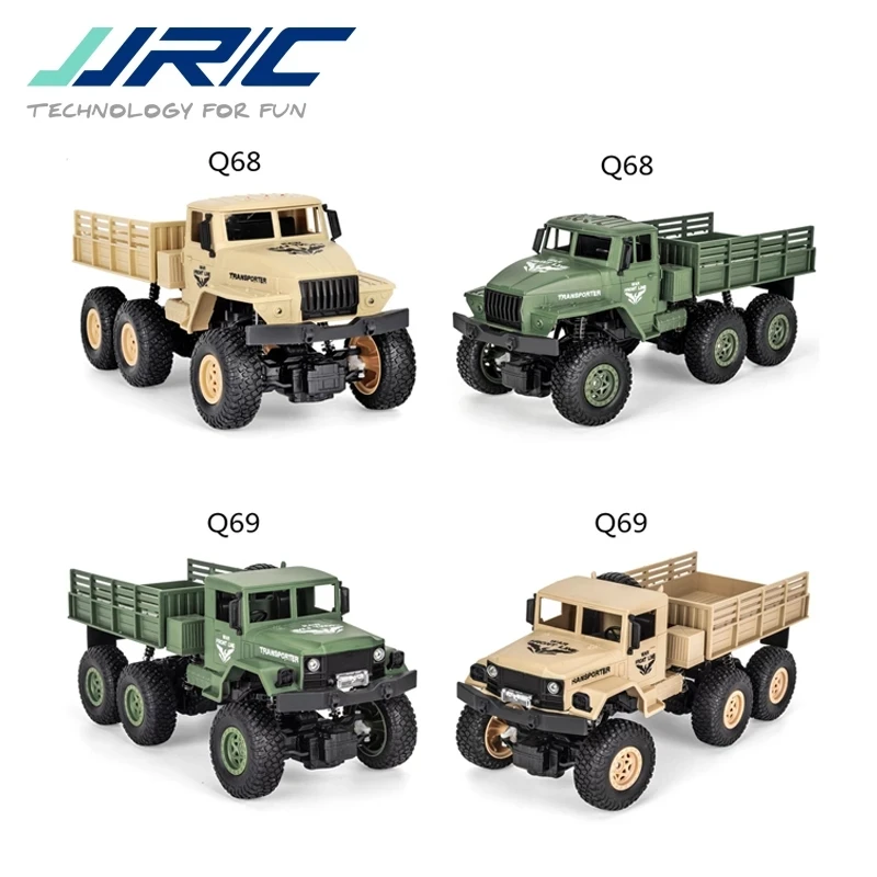 Rc Car Remote Control Truck 1:18 Electric Toy Children Gift 6Wheel Radio-Controlled Off-Road Vehicle 2.4Ghz Military Model 5