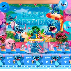 Description Picture 4 of itemStitch Birthday Party Decorations,36pcs Stitch Party Supplies-Stitch Balloon Tablecloth Backdrop etc Stitch Birthday Decorations