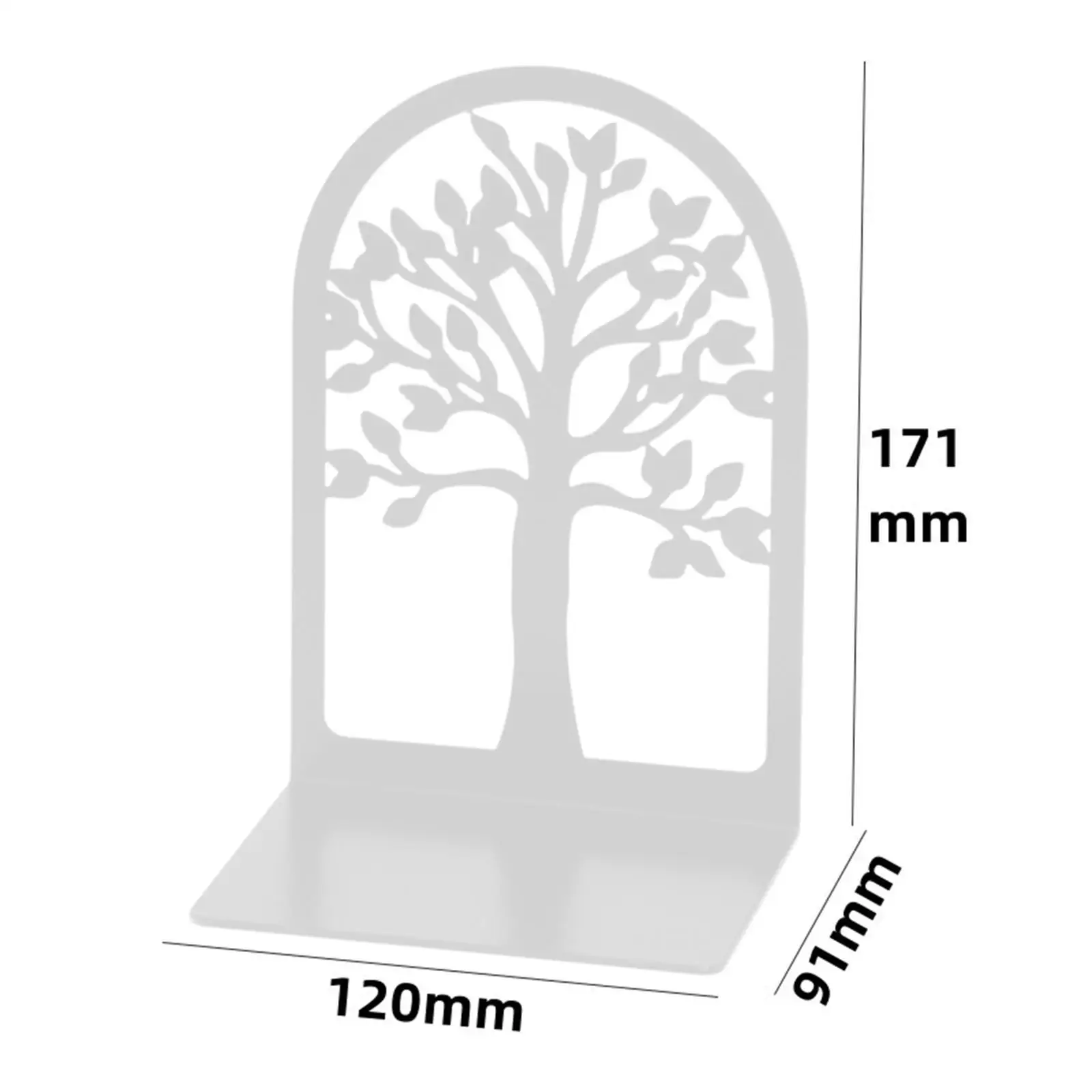 Iron Bookend Desk Organizer Practical Stable L Shaped Bookshelf Book Holder for Office Study Room Desk Folders Books 2 Pieces