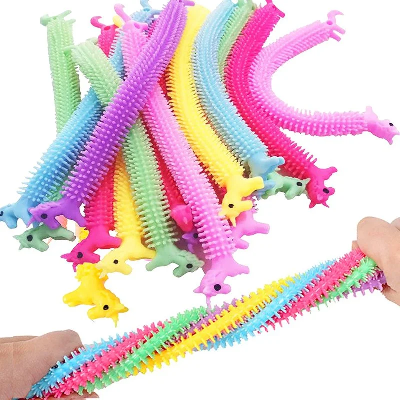 

Worm Noodle Stretch String TPR Rope Anti Stress Toys String Autism Vent Toys Decompression Sqishy Toy For Kids & Adults