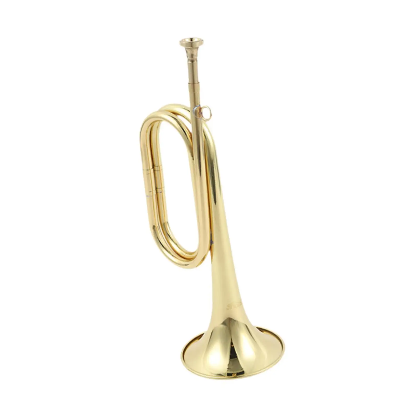 Trumpet with Mouthpiece Scouting Trumpet Bugle for Band School Cavalry