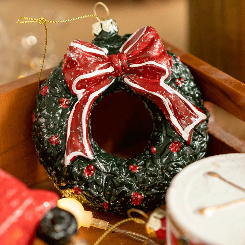 Christmas Painted Alien Ball Ornament Christmas Tree Decoration Pendant Christmas Cane House Ornament Home Holiday Decoration