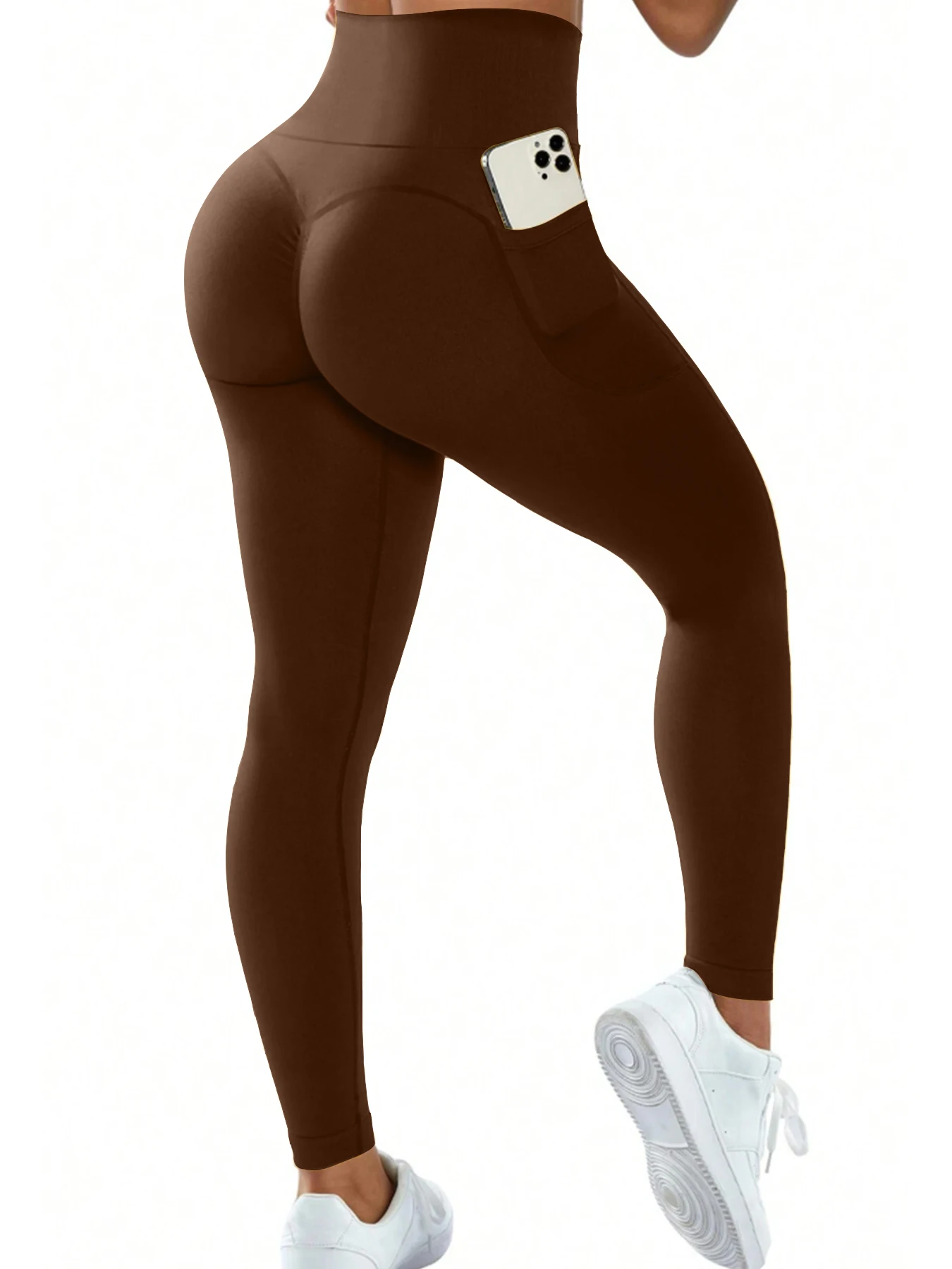 Frauen Nahtlose Scrunch Leggings Push-Up Strumpfhosen Gym Yoga Fitness Butt Lift Workout Sport Leggings – Detail 13