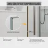 Sliding Shower Door, 56-60“ W X 76” H, Clear Tempered Glass, Frameless with Handle and Waterproof Seal, Sliding Shower Door 3
