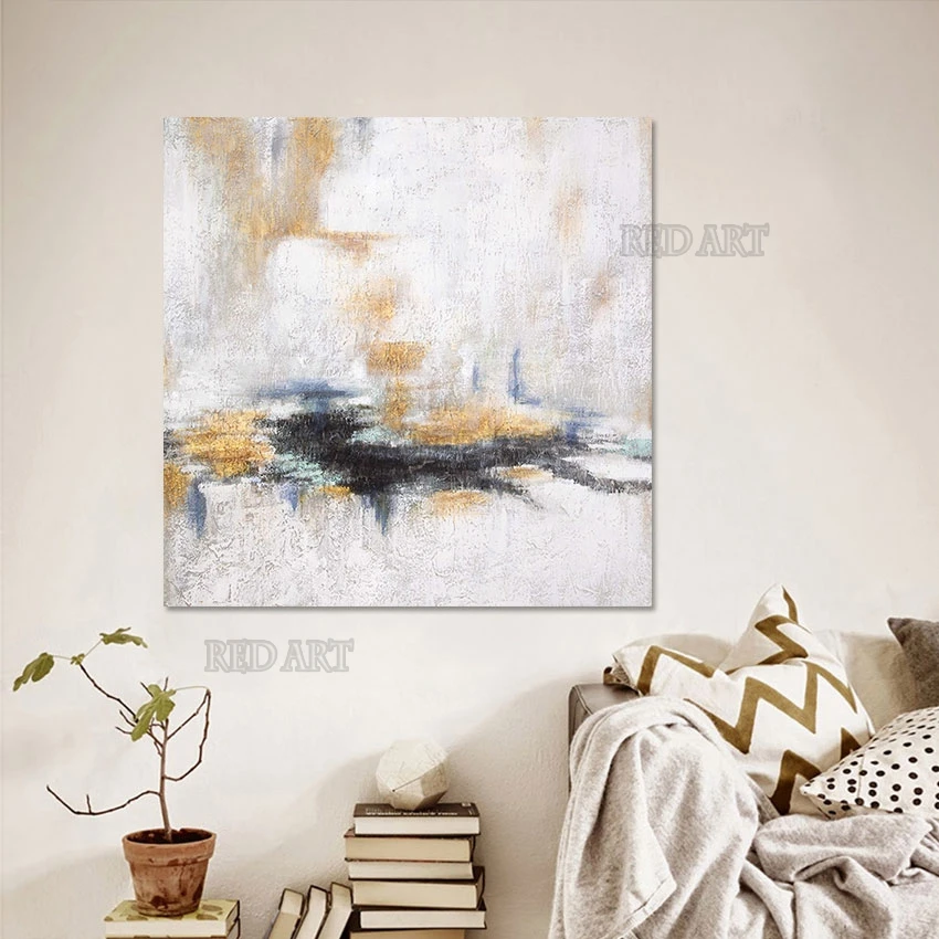 

Large Size Unframe Oil Painting Wall Poster, Hand Painted Texture, Abstract Canvas Art, Hot Selling, Hotel Decor Picture Artwork