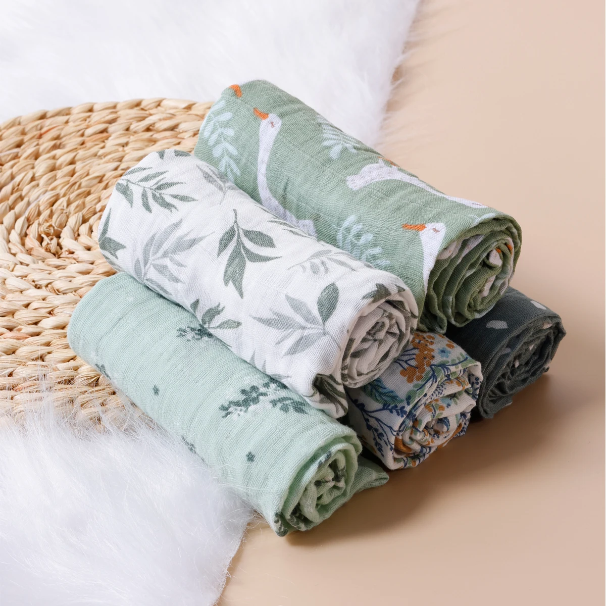 Baby Bib Cotton Bib Set Cotton Bib Security Blanket Kids Neckwear Kangobaby 5pcs Set Multifunctional Baby Muslin Bib Newborn Blanket Breathable Child Scarf 60x60cm