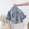 snoopy Baby Denim Jacket 2024 Spring New Children's Clothing Boys and Girls Top Cartoon coat  Denim Top Long Sleeve 1