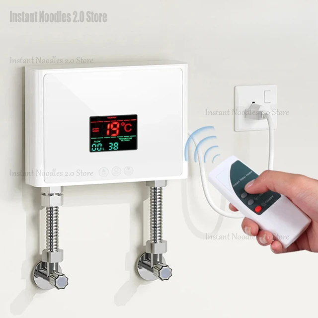 Chauffe-eau instantané 110V/220V, 3000W, chauffage électrique mural pour salle de bains, douche d'eau chaude et chauffage de cuisine domestique 1