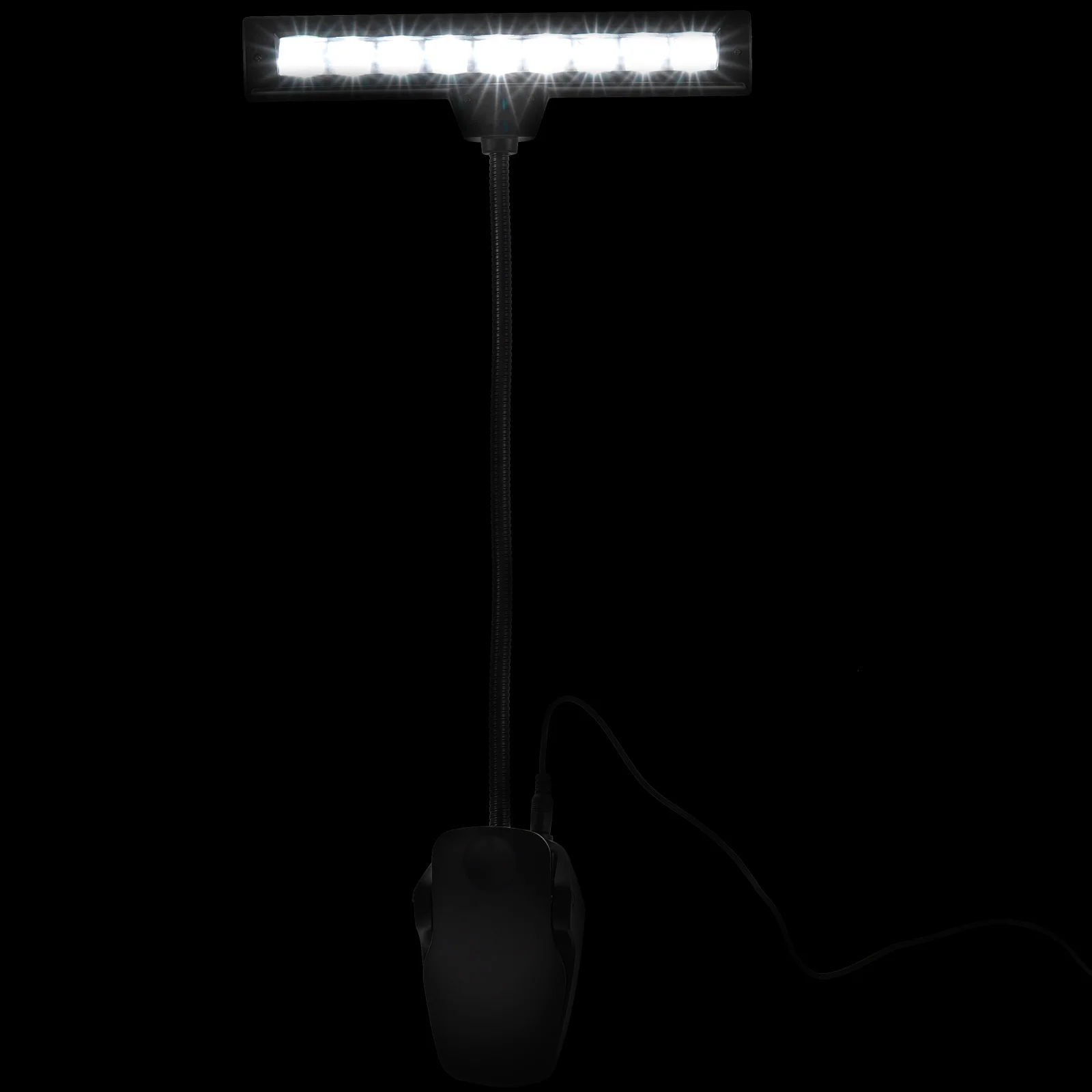 

Clip on Light Sheet Stand Led Light Orchestra Piano Clip Lamp Home Office Bedside Night Light ( Without, Black )