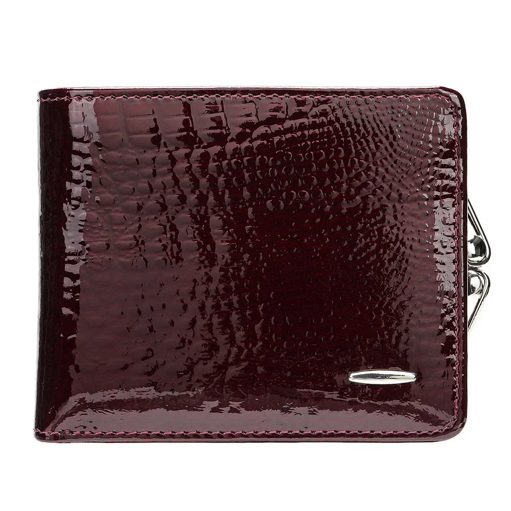 Luxury Designer Woman Wallets for Coins and Cards Genuine Leather Short For Female Ladies Evening Cluthes Clip Purse