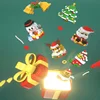 Christmas Gifts Micro Building Block Series Santa Claus Reindeer Puzzle Assembling Bricks Table Decoration Toys Children Kids 4