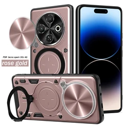 Custodia per telefono Heavy Duty Rugged Armor con supporto magnetico e copertura scorrevole per fotocamera