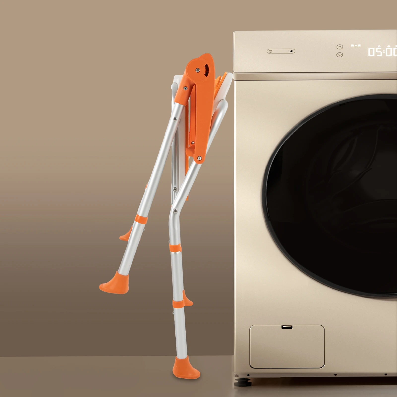 Foldable Shower Seat Shower Stool for Seniors Folding Bath Chair Heavy Duty Shower Chair with Armrests and Backrest for Hygiene 2