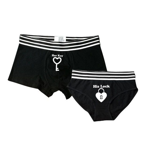 Matching Underwear Men Women  Cotton Boxer Briefs Underwears