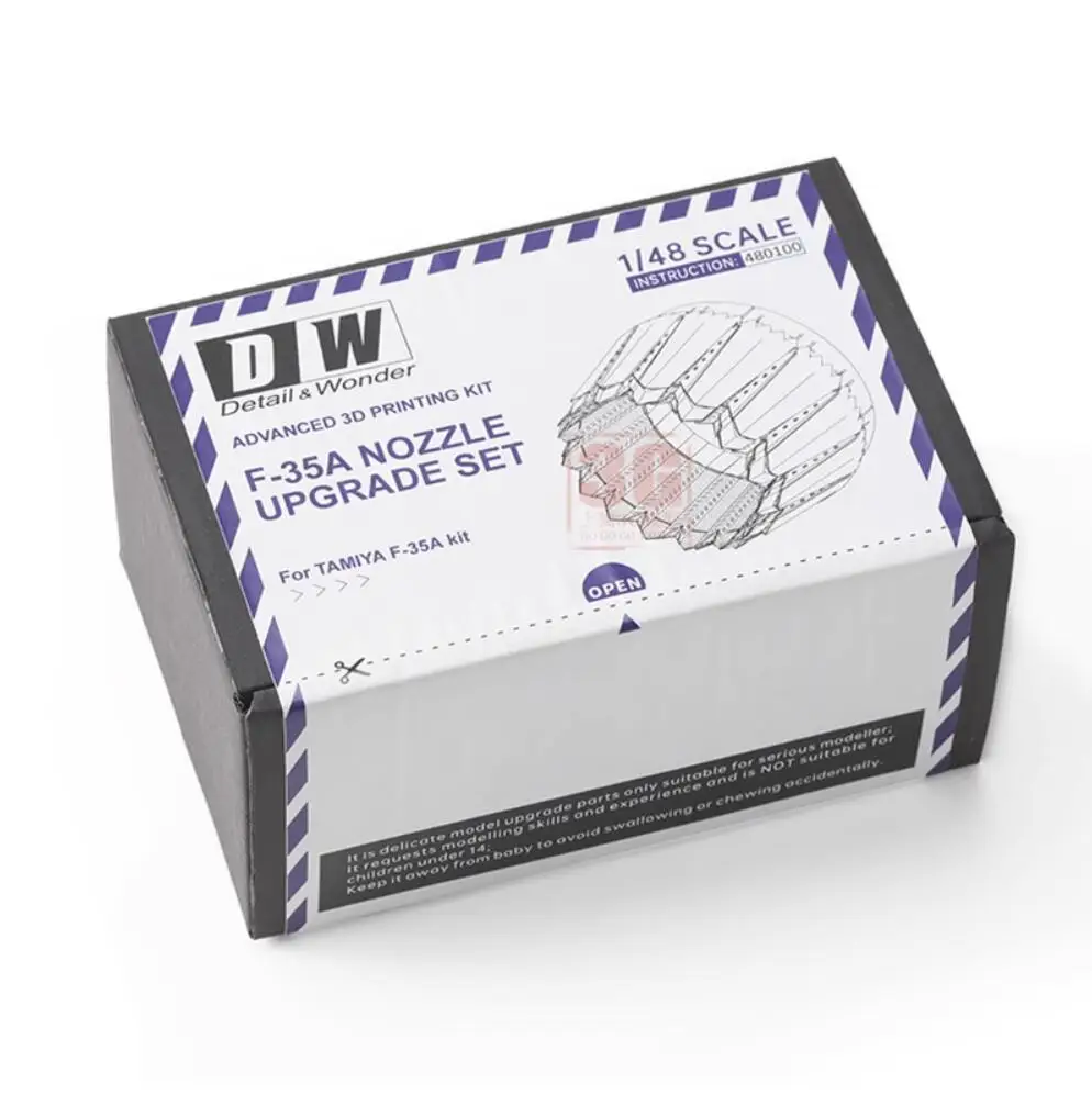 Detail & Wonder 1/48 Scale F-35A Set Di Aggiornamento Ugelli Kit Di Stampa 3D Avanzato Per Tamiya