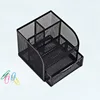 Four grid iron pen holder storage box wholesale student stationery storage box office desktop storage box drawer style 2