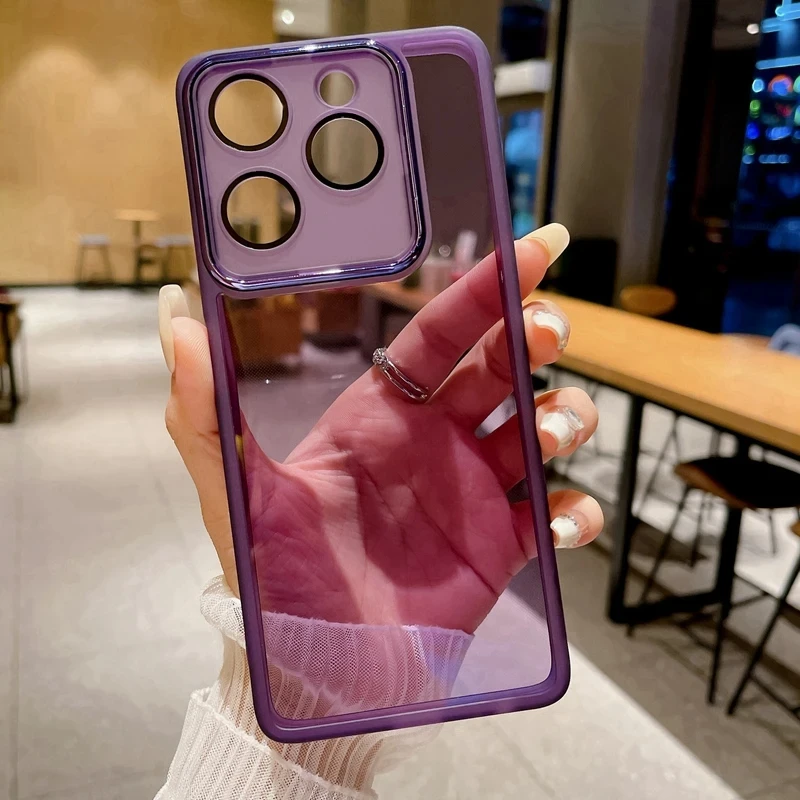 thumbnail image 1 of Fashion Soft Clear Phone Case Infinix Smart 8 Zero 30 4G Hot 30 40 Pro 40i X6731B X6525 X6836 X6837 Camera Lens Protective Cover, 1 of 5