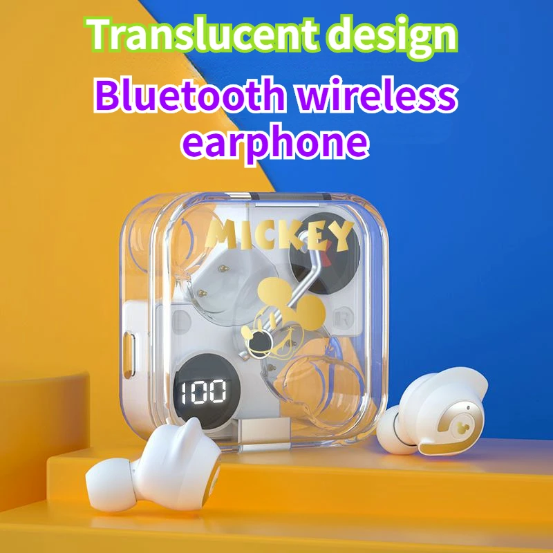 

Disney True Wireless Bluetooth Headset Sports Game Noise Reduction Semi-in-Ear High Quality Couple Earphones Headphones Earbuds
