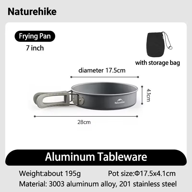 Ultralight Camping Cookware Set: Durable Aluminum Pot, Kettle, and Tableware for Outdoor Cooking Adventure