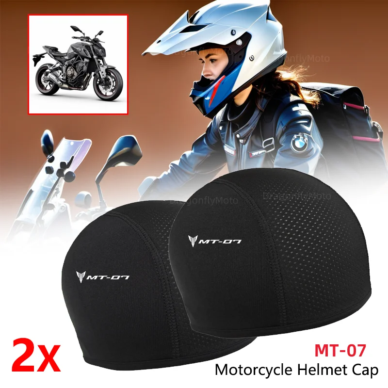 

For YAMAHA MT-07 MT07 MT 07 2014-2022 2021 2020 2019 Motorcycle Balaclavas Helmet Inner Sweat Wicking Hat for Men Women Sports