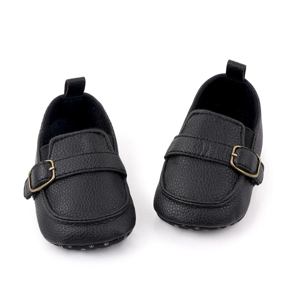 Baby First Walker Shoes Boy Shoes 0 to 3 6 9 12 18 Months Soft Sole PU Leather Baby Shoes Anti-slip Toddler Kids Girl 1 to 2 Yrs 5