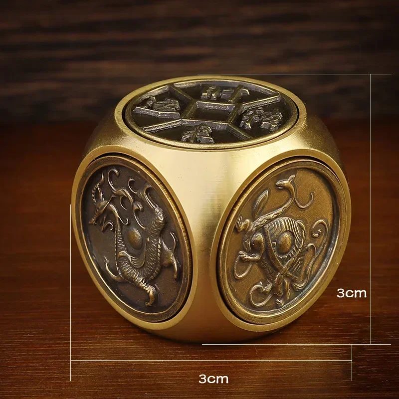 Copper Stress Relief Cube Fidget Spinner Antistress Toys