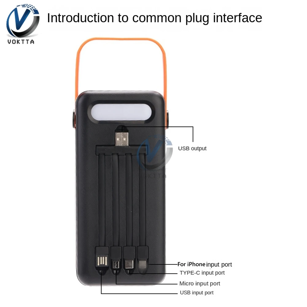 18650 DIY Battery Storage Box Camping Light with Micro Type-c Charging Cable Mobile Power Bank Case 18650 Battery Holder 2