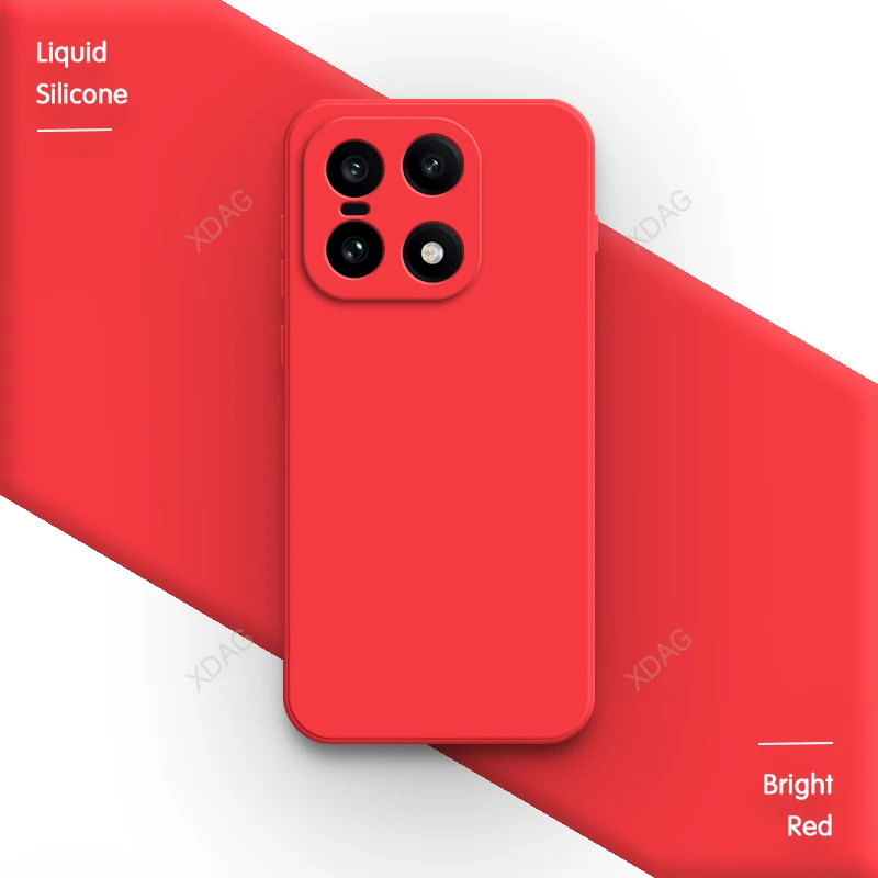 Premium Soft Liquid Silicone Phone Case with Lens Protection - Sleek Straight Edge Design