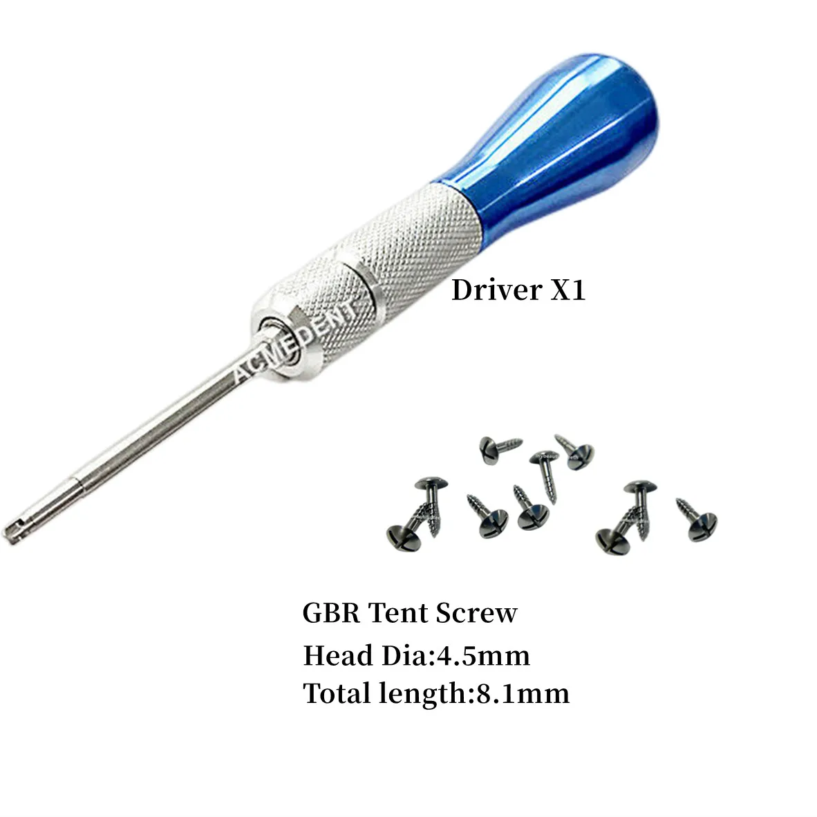 

Dental Bone Tack GBR Tenting Screw Driver Implant Screwdriver Membrane Fixation Pins Titanium Alloy