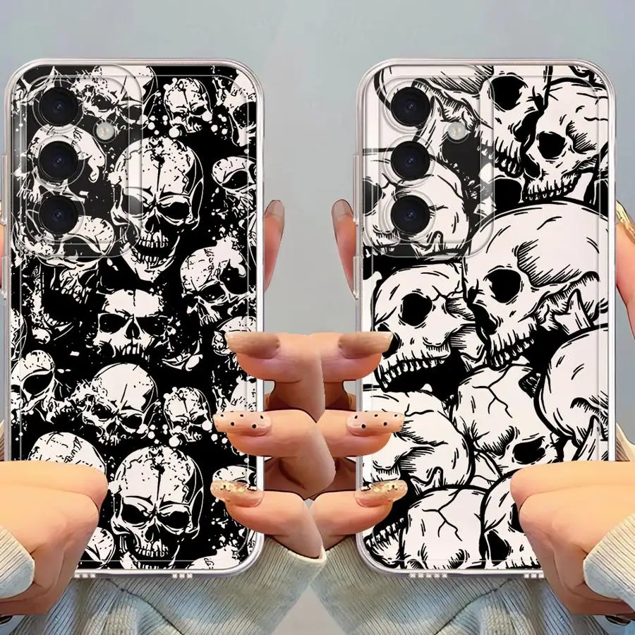 Spooky Skull Art Phone Cover Case