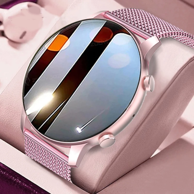 2022 ECG+PPG Smart watch women men bluetooth dial call full screen touch blood pressure oxygen smartwatch For Samsung women+box