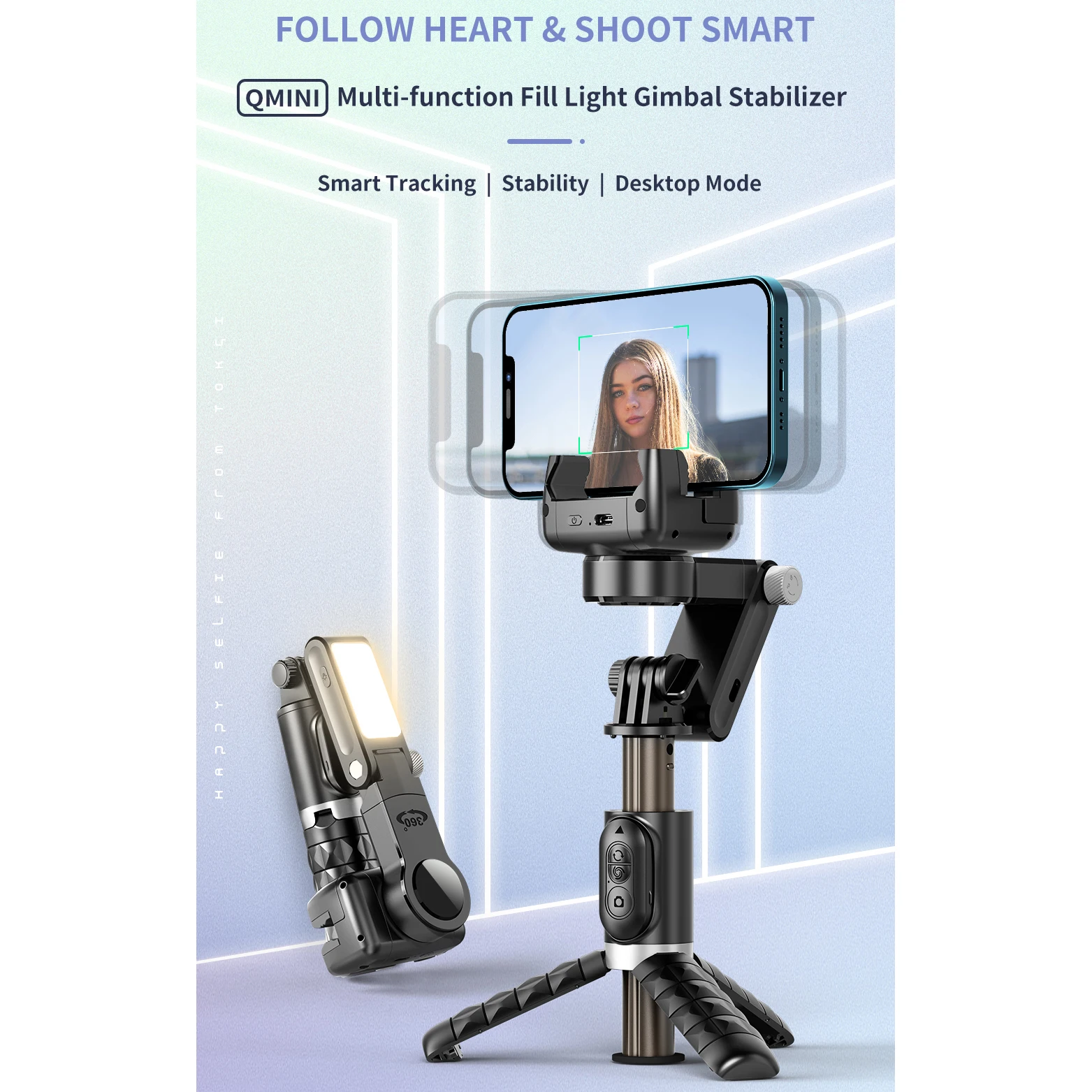 Ulanzi JJ02 Bluetooth Selfie Stick, 3 in 1 Mobiele Telefoon Driepoot
