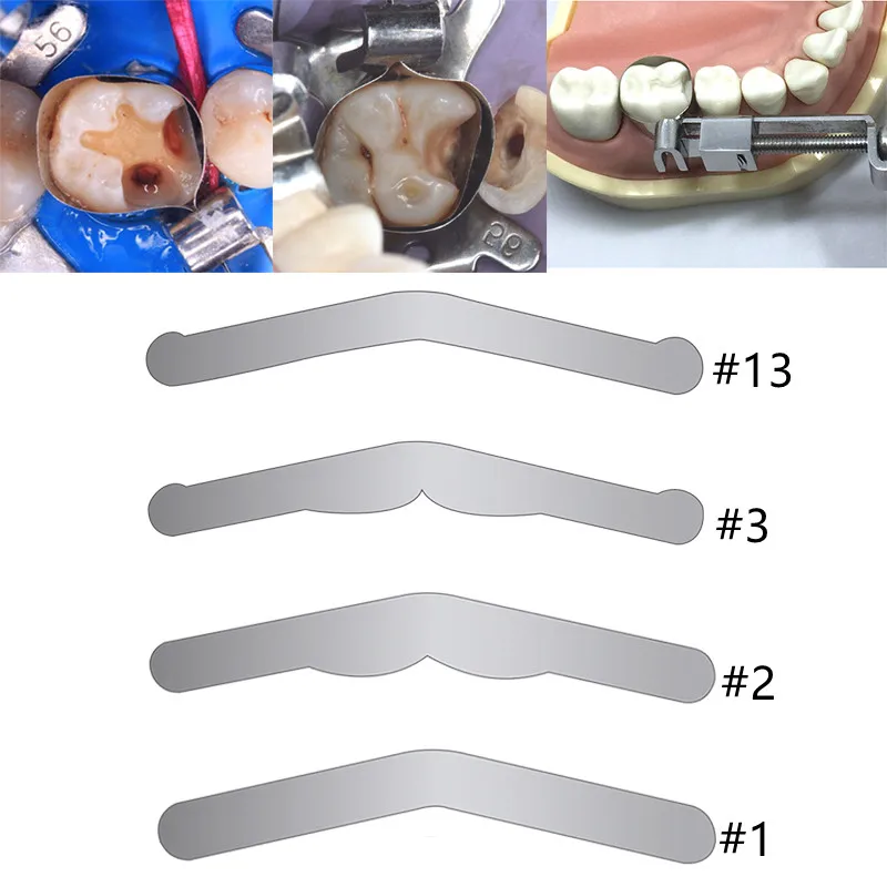 20Pcs Dental Tofflemire Matrix Stainless Steel Sectional Contoured